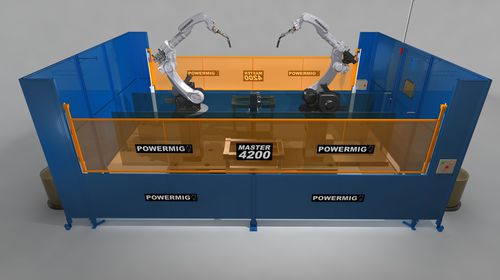Robotic welding cell - MASTER 4200 - Powermig - for large parts