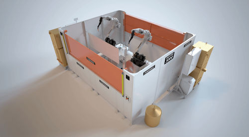 Robotic welding cell - MASTER 3000 - Powermig - compact