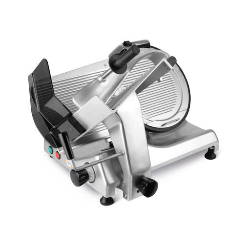 Gravity slicing machine - UNI 350 G - ABM company S.r.l. - meat / manual / circular blade
