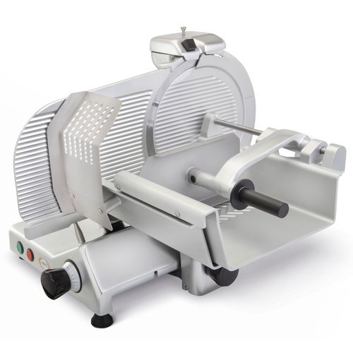 Meat slicing machine - UNI 350 / 370 C - ABM company S.r.l. - semi-automatic / stainless steel / tabletop