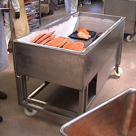 Chest freezer - Kaj Olesen AS - process / stainless steel / for food applications