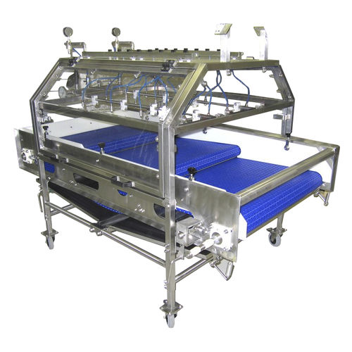 Shrimp ice glazing machine - KM Fish - dip / belt / vibrating