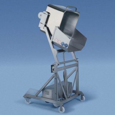Hydraulic tipping station - 3000000580 - AGK Kronawitter - crate / for containers / stainless steel