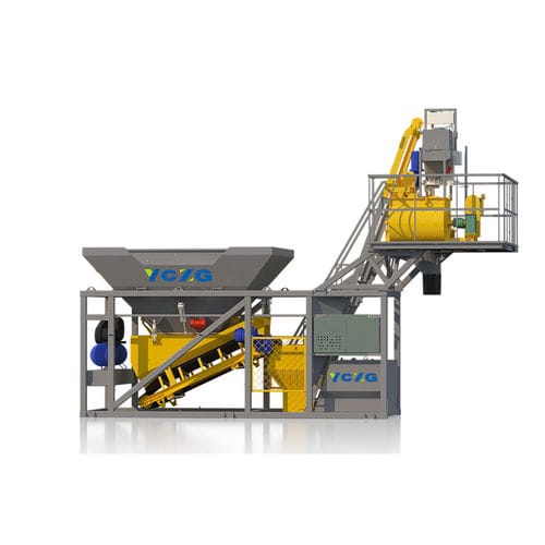 Mobile concrete batching plant - YHZS25 - Henan YCZG Machinery Manufacture Co.Ltd - compact / automatic / 2-axis