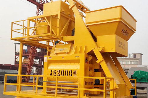 Stationary concrete mixer - JS2000 - Henan YCZG Machinery Manufacture Co.Ltd - stand-alone / automatic / horizontal
