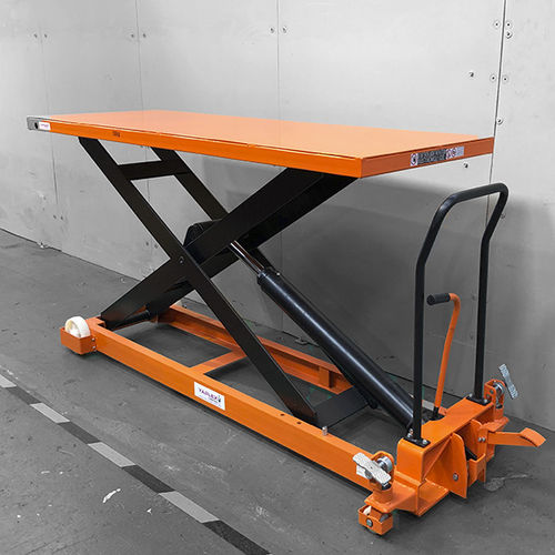 Scissor lift table - BOOST - Yaplex Ltd - foot-operated / stationary / mobile