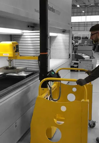 Manual mini stacker truck - MOBI - Yaplex Ltd - battery-powered / semi-electric / walk-behind