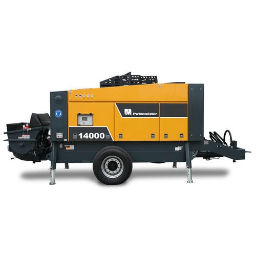 Stationary concrete pump - BSA 14000 HP D5 - Putzmeister - for construction / diesel