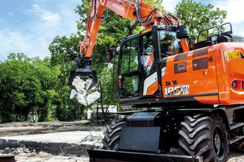 Medium excavator - ZX180W-7 - Hitachi Construction Machinery