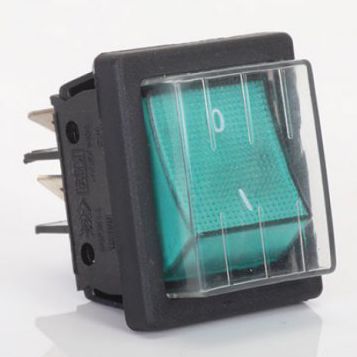 Switch with protected guard - DS Series - Boltek Plastik - rocker / bipolar / IP40