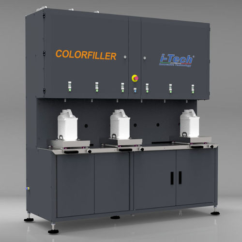 Automatic filling system - COLORFILLER - ITECH ITALIA - container / can / for chemical products