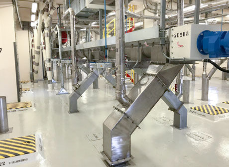 Conveyor system for the food industry - OCRIM - for grain