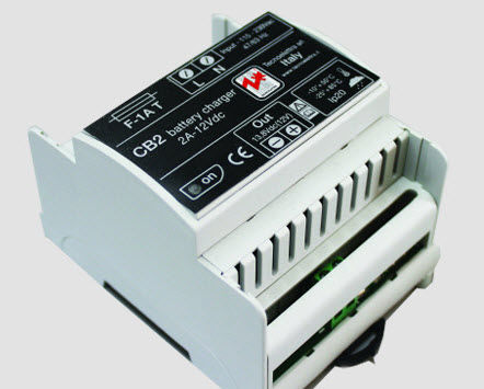 DIN rail-mounted battery charger - CB2 - Tecnoelettra - multi-chemistry / automatic