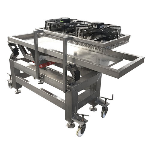 Vibrating table for the food industry - SIDE DI SIMONETTO DENIS - stainless steel