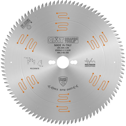 Circular saw blade - 285.CHROMEFINE series - CMT Orange Tool - steel / for wood