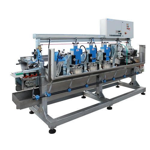 Automatic edge-trimming machine - MBS  50/600 - Ferrari & Cigarini srl - for ceramics / for marble