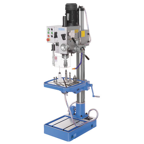 PLC-controlled drilling machine - T041DA - FERVI - vertical / column type / for steel