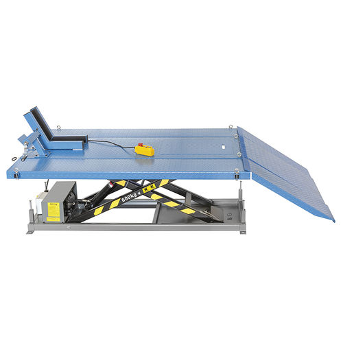 Scissors car lift - S027ATV - FERVI - 600 kg / electro-hydraulic / for motorcycles