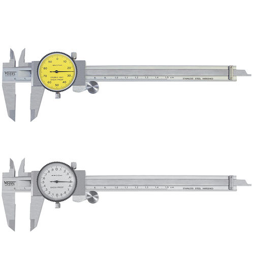 Dial caliper - 201102 - FERVI - stainless steel / shock-proof