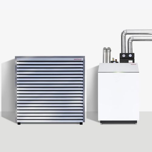 Air/water heat pump - WBB series - Weishaupt - hot water / low-temperature / class A+++