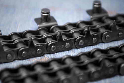 Transmission chain - 08B-2 - Iris Chains - steel / roller / attachment
