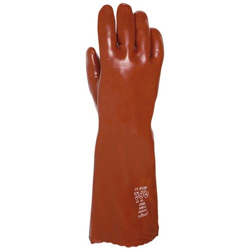 Work glove - 240RI  - Juba - mechanical protection / chemical protection / PVC