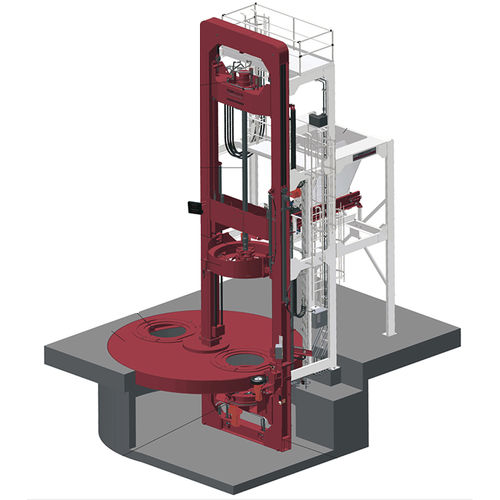 Hydraulic press - RP - TOPWERK - for production / for concrete / rotating table