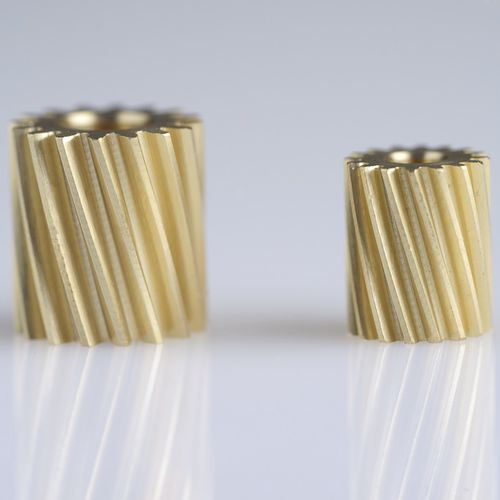 Cylindrical gear - Tornomatic Pontirolo srl - helical-toothed / plastic / brass