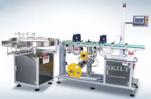 PLC-controlled labeling machine - BLM-A - skiltpack - for bottles / for the cosmetics industry