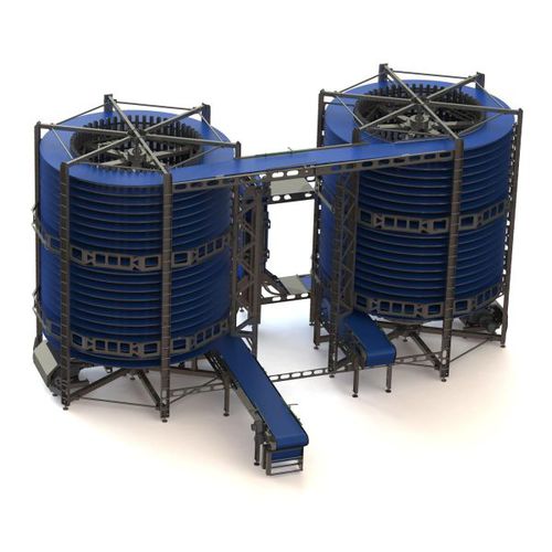 Spiral cooling system - CASTIGLIONI - air / surface / stainless steel