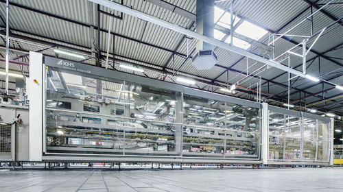 Packaging line for the beverage industry - DP - KHS GmbH - for PET bottles / beverage / for trays