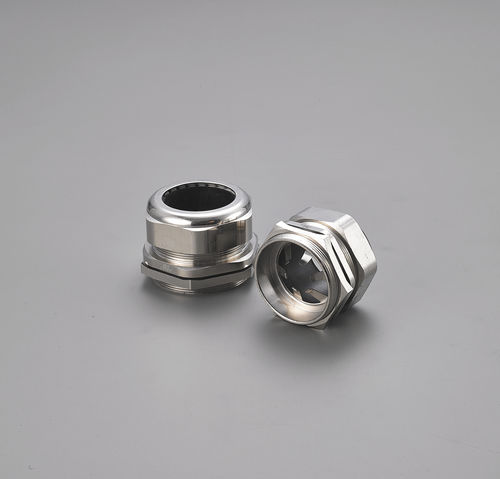 EMC-shielded cable gland - Zhejiang BangNai Electric Co. Ltd - nickel-plated brass / IP68 / fire-resistant