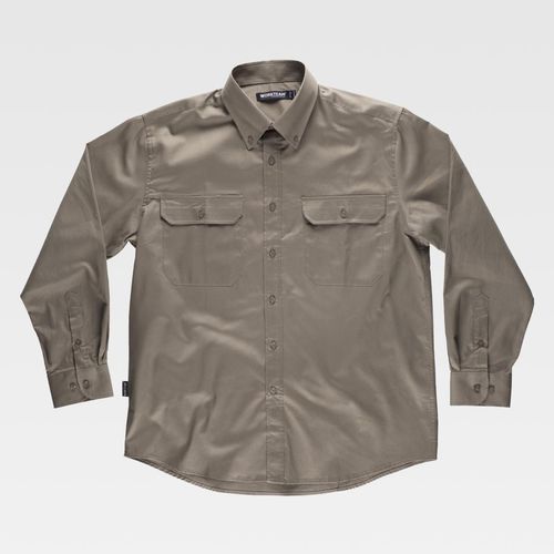 Work shirt B8300 series WORKTEAM cotton / unisex / green