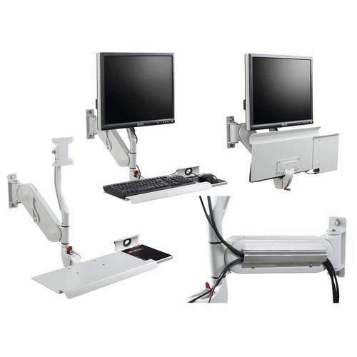Orientable monitor mount - VAMONITOR - nVent HOFFMAN - adjustable-height / wall-mounted / swiveling