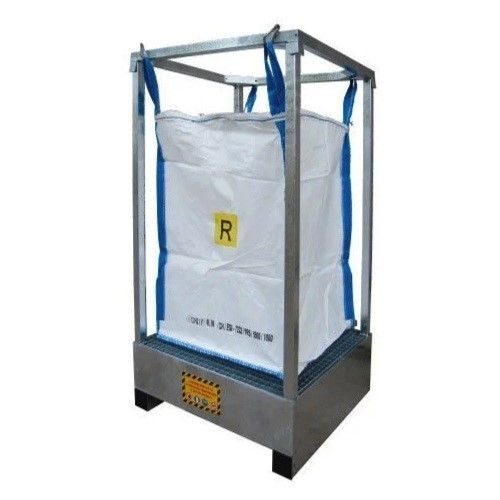 Big bag support - BV500RZ - Ricomi srl - galvanised steel / vertical / floor-mounted