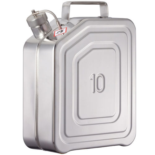 Stainless steel jerrycan S series ALL SAFETY rectangular
