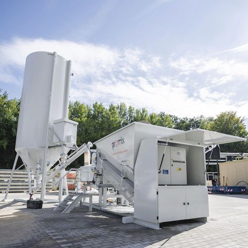 Mobile concrete batching plant - promix-500 - promix Anlagenbau GmbH & Co. KG - compact / automatic