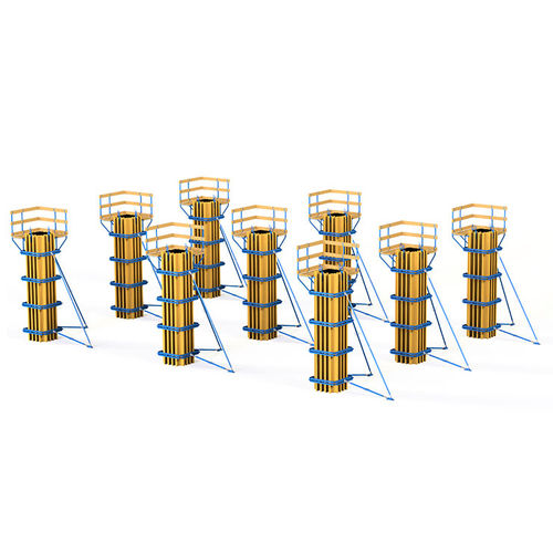 Column formwork system - Woodset Wooden - URTIM - steel