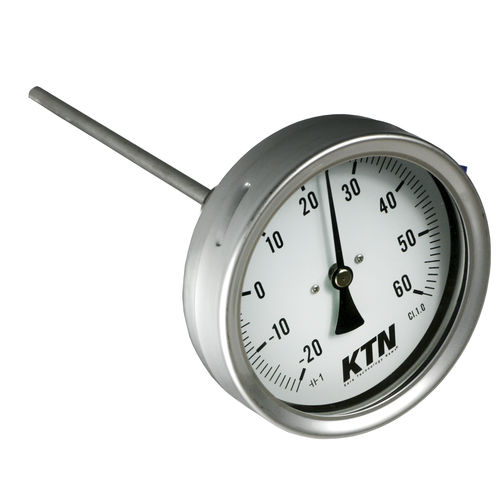 Bi-metal thermometer - 91 A - KTN - dial / insertion / stainless steel