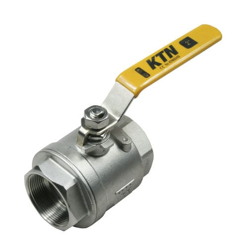 2-piece valve - 1112 - KTN - ball / lever / for control