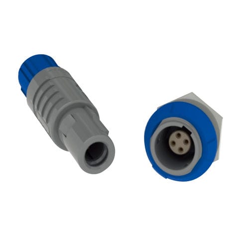 Data connector - 1P series - JPC Connectivity - electrical power supply / circular / push-pull