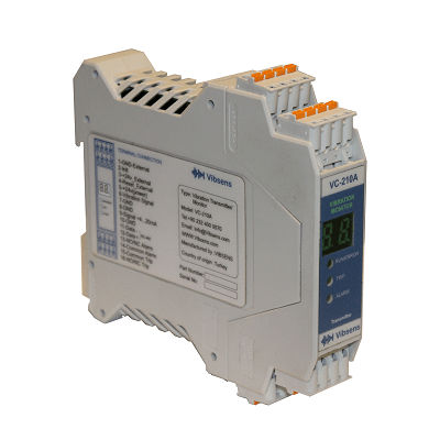 Continuous surveillance vibration transmitter - VC-210A - Vibsens - seismic / with vibration conditioner / with vibration switch