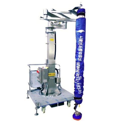Pneumatic manipulator - VEL120-2.5-STAND - Herolift - with suction cup / loading / for drums