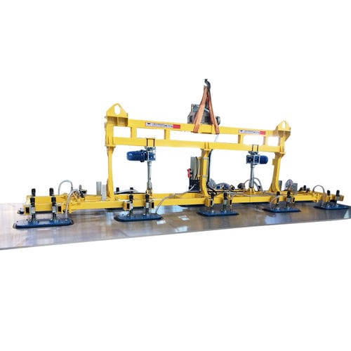 H-shaped vacuum lifting device - BLA1000-8-B - Herolift - for sheet metal / glass plate / for drums