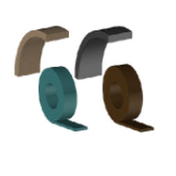 Bronze seal - CHROMEX - PTFE / POM / synthetic fiber