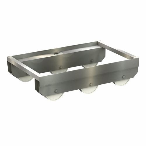 Handling wheel type roller - 3270100 - Brökelmann Geräte- und Anlagenbau - stainless steel