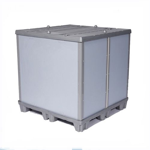 HDPE pallet box - KT-FB1210 - Qingdao King Tai Plastic Industry Co.,Ltd - storage / transport / with lid