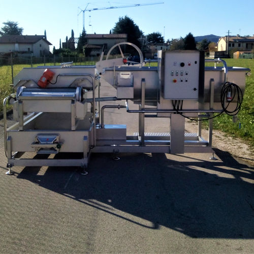 Vegetable washing machine - IV-G - Favrin S.r.l. - for fruit / belt / drum