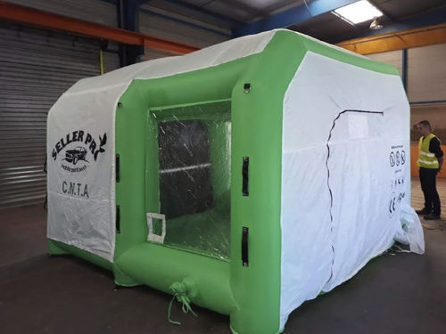 Inflatable blast cabinet - SELLERPRO COMPANY - for the automotive industry