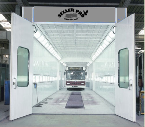 Open paint booth - NS15000 - SELLERPRO COMPANY - for heavy trucks / for steel construction / filter